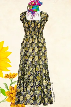 SUMMER MEADOW MAXI DRESS UK SIZE 8 - 12 (303)