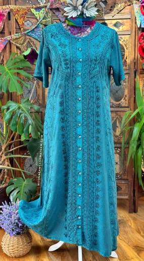 TEAL JULIETTE DRESS L/XL