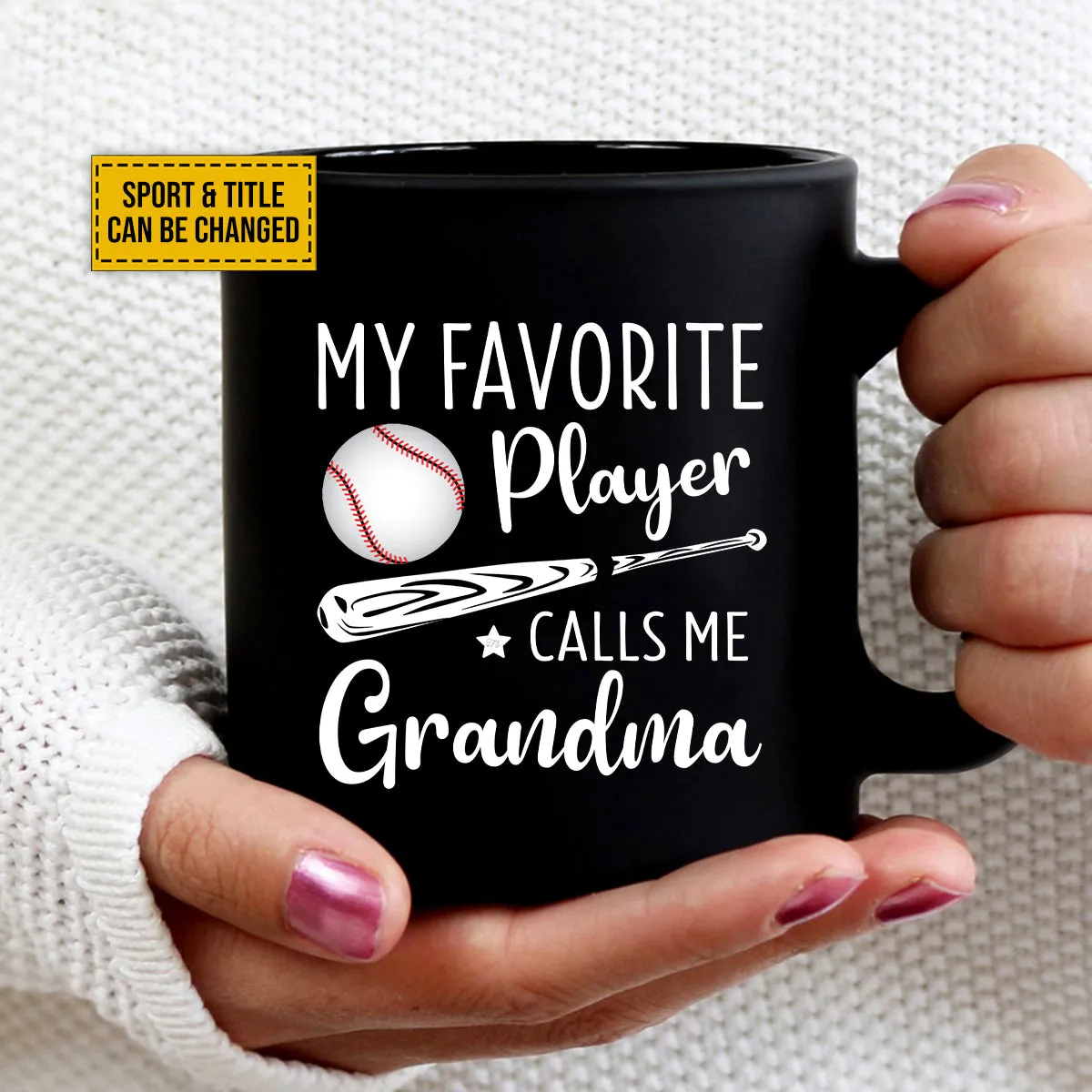 Teesdily | Customized Sport Mom Grandma Shirt My Favorite Player Calls Me Grandma Women Short Sleeve Tops Cute Grandma Gift Pullover Crewneck