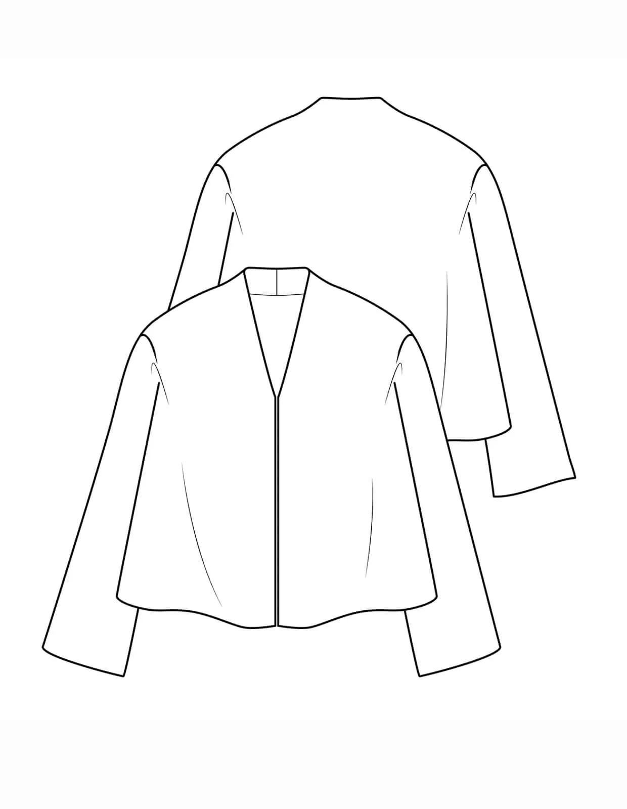 The Maker's Atelier 25, The Swing Jacket PDF Pattern, with or without printing