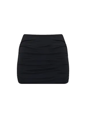 The Twiggy Miniskirt - True Black