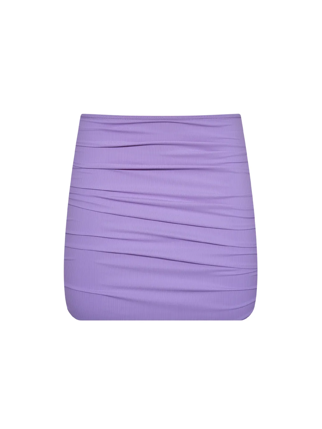 The Twiggy Miniskirt – Violet (Ribbed)