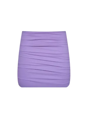 The Twiggy Miniskirt – Violet (Ribbed)