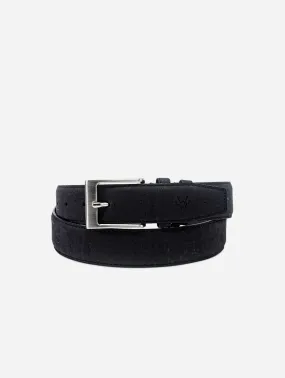 Three-Piece Construction Cork Vegan Belt | Black