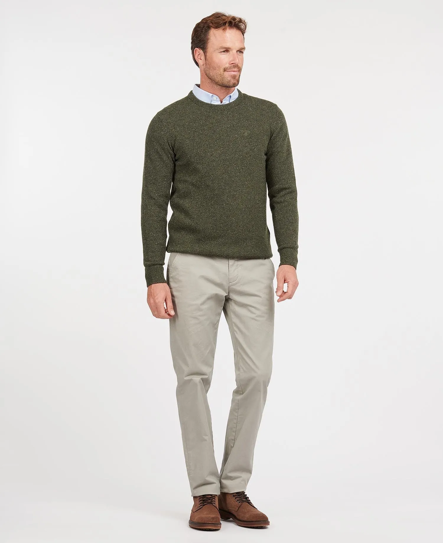 Tisbury Crew Neck Sweater - Dark Seaweed