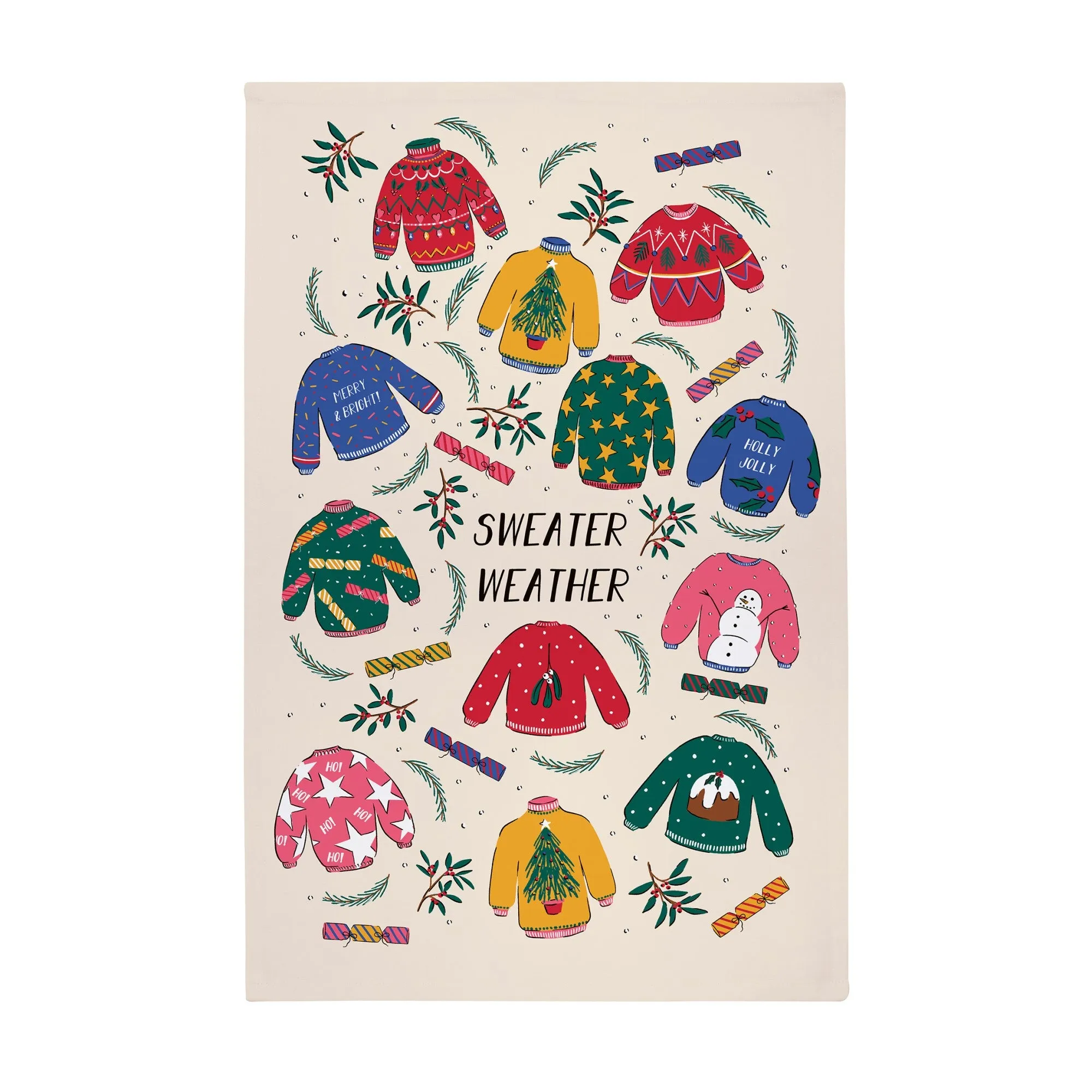 Ulster Weavers Sweater Weather Christmas Tea Towel - Cotton One Size in Multi