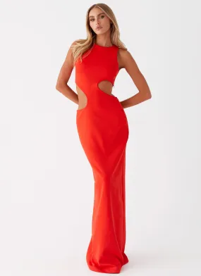 Vaeloria Maxi Dress - Red