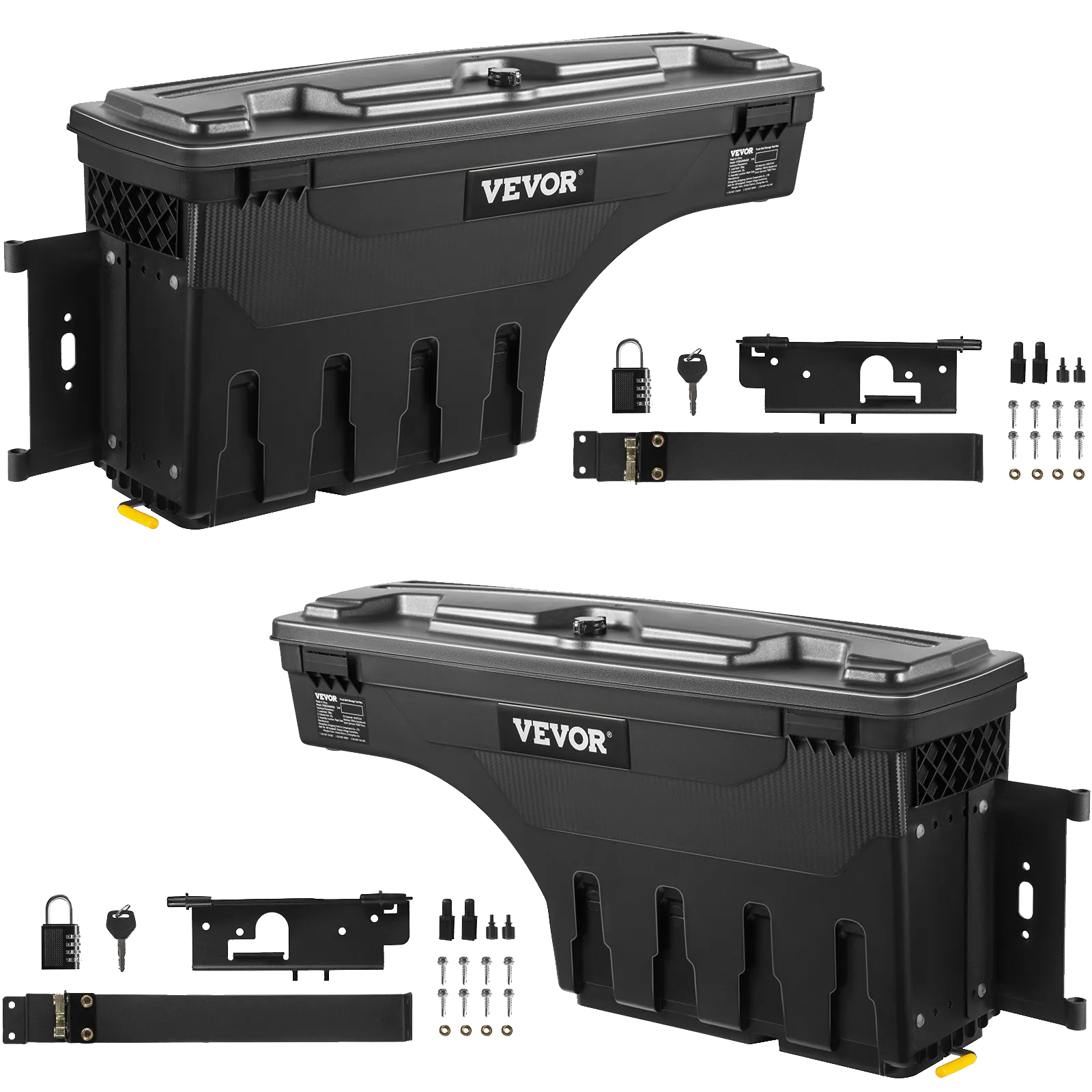 Vevor Truck Tool Box 6.6 Gal Capacity Double-Layered Security Fits 2019-2021 Dodge Ram 1500 Left or Right Mount New