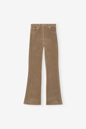 Washed Corduroy Iry HW pants Fallen Rock