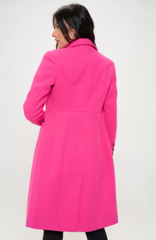 WB244L1 - Vegan Wool Double Breasted Coat