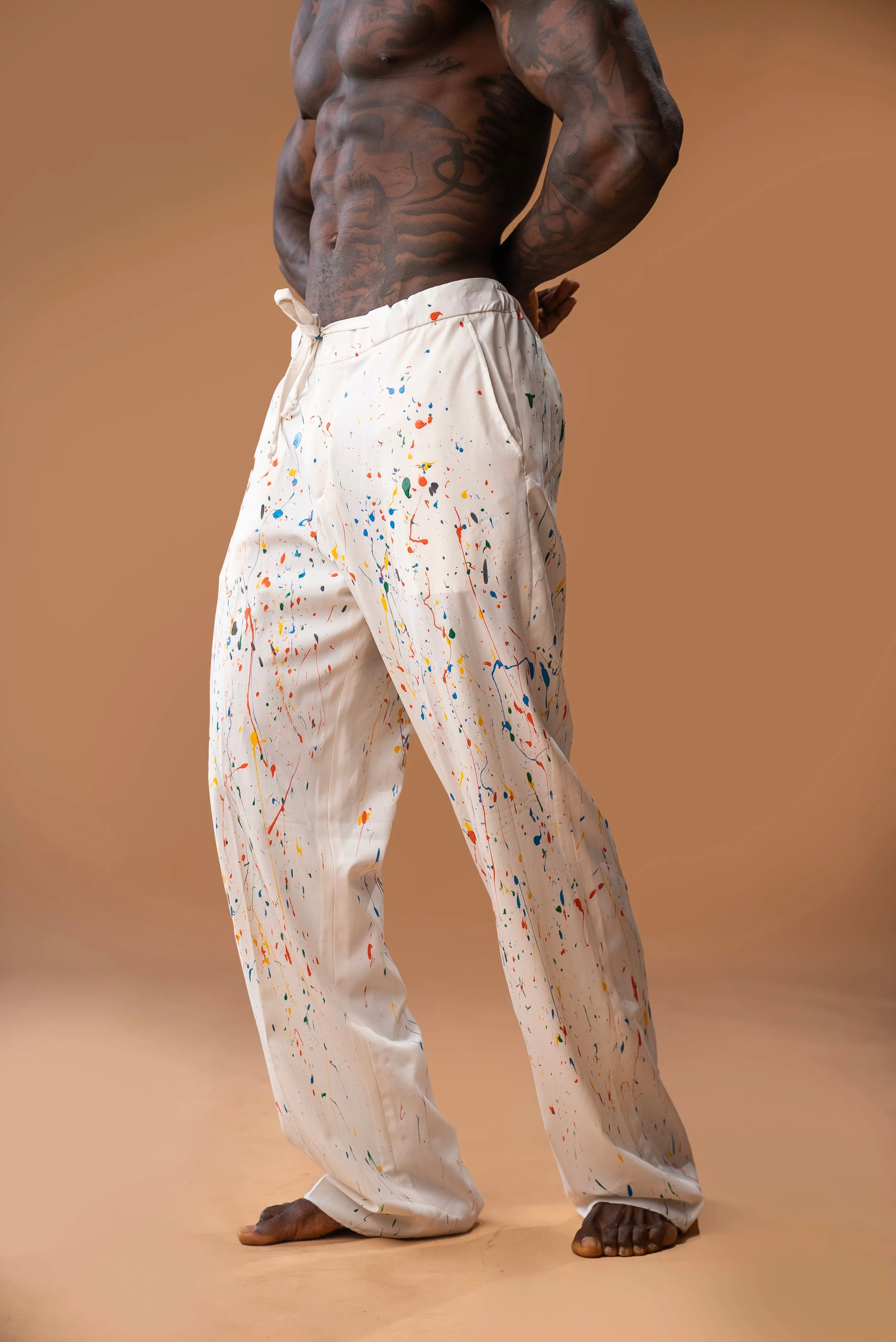 Wide Leg Pant with a Splash of Colors