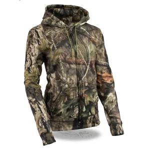 Women Zipper Front Mossy Oak® Camouflage Hoodie