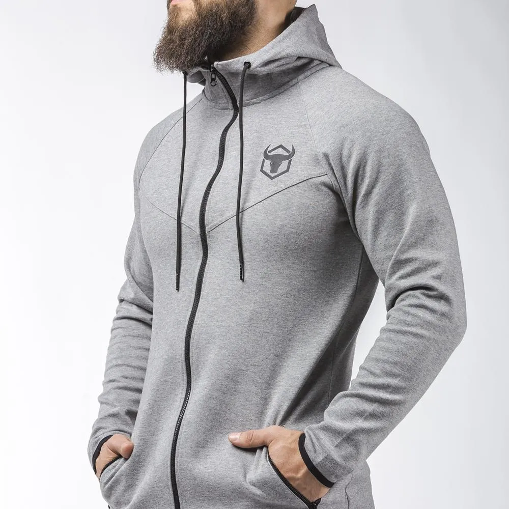 Zip Up Hoodie - Scoop Bottom