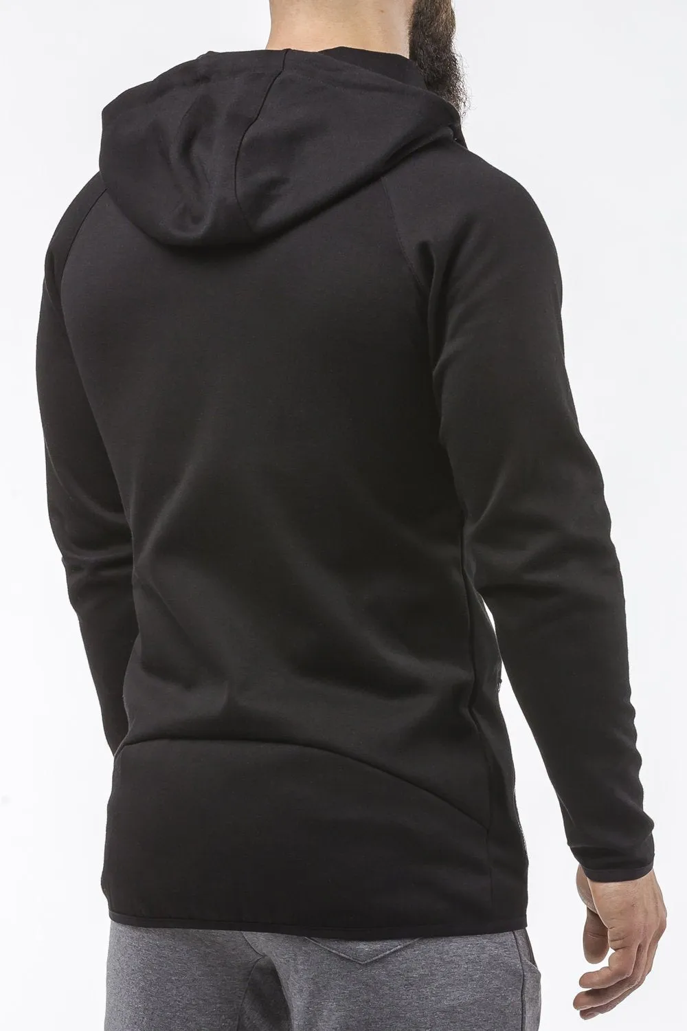 Zip Up Hoodie - Scoop Bottom