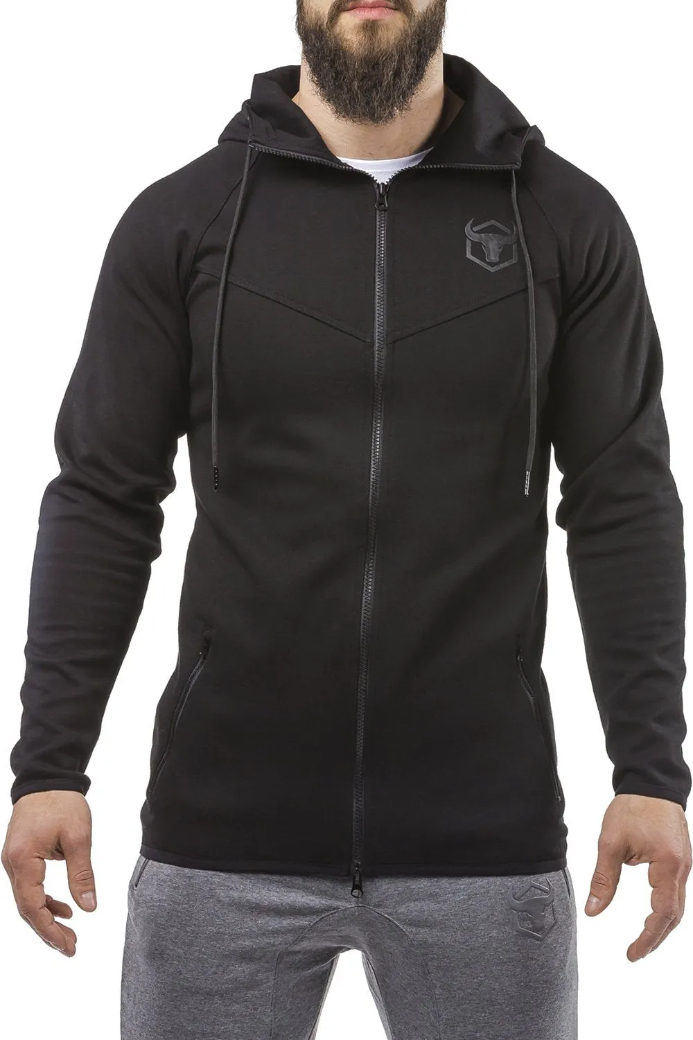 Zip Up Hoodie - Scoop Bottom