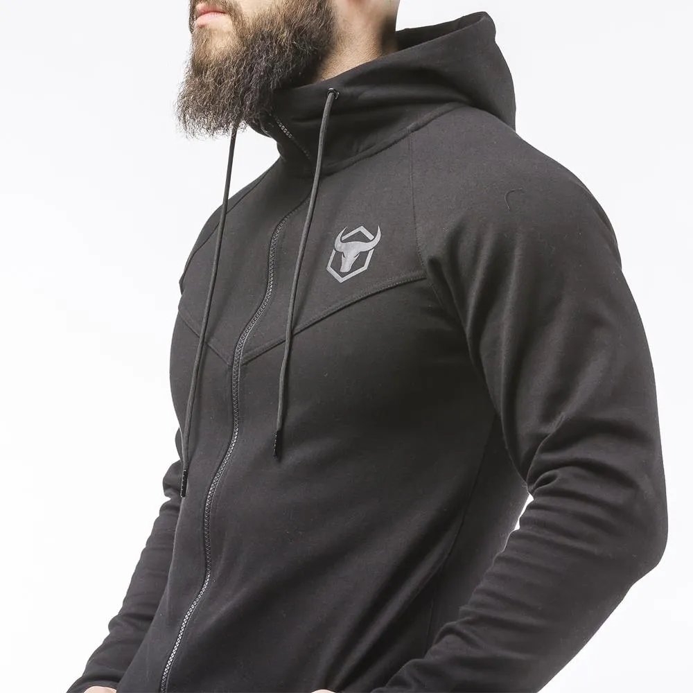 Zip Up Hoodie - Scoop Bottom